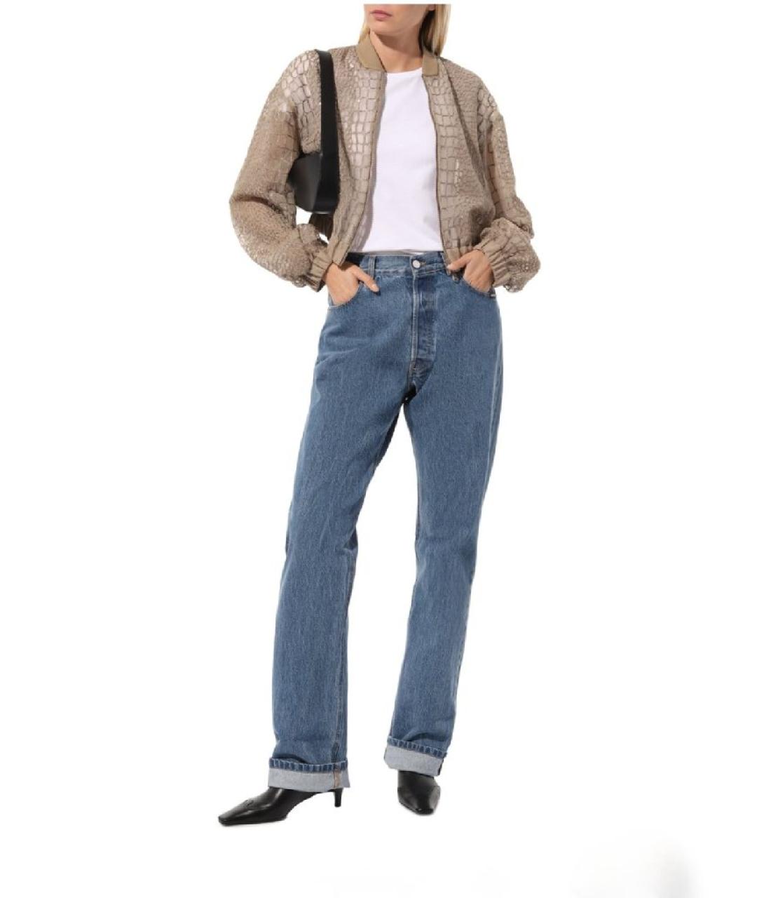 BRUNELLO CUCINELLI Бежевая шелковая куртка, фото 7