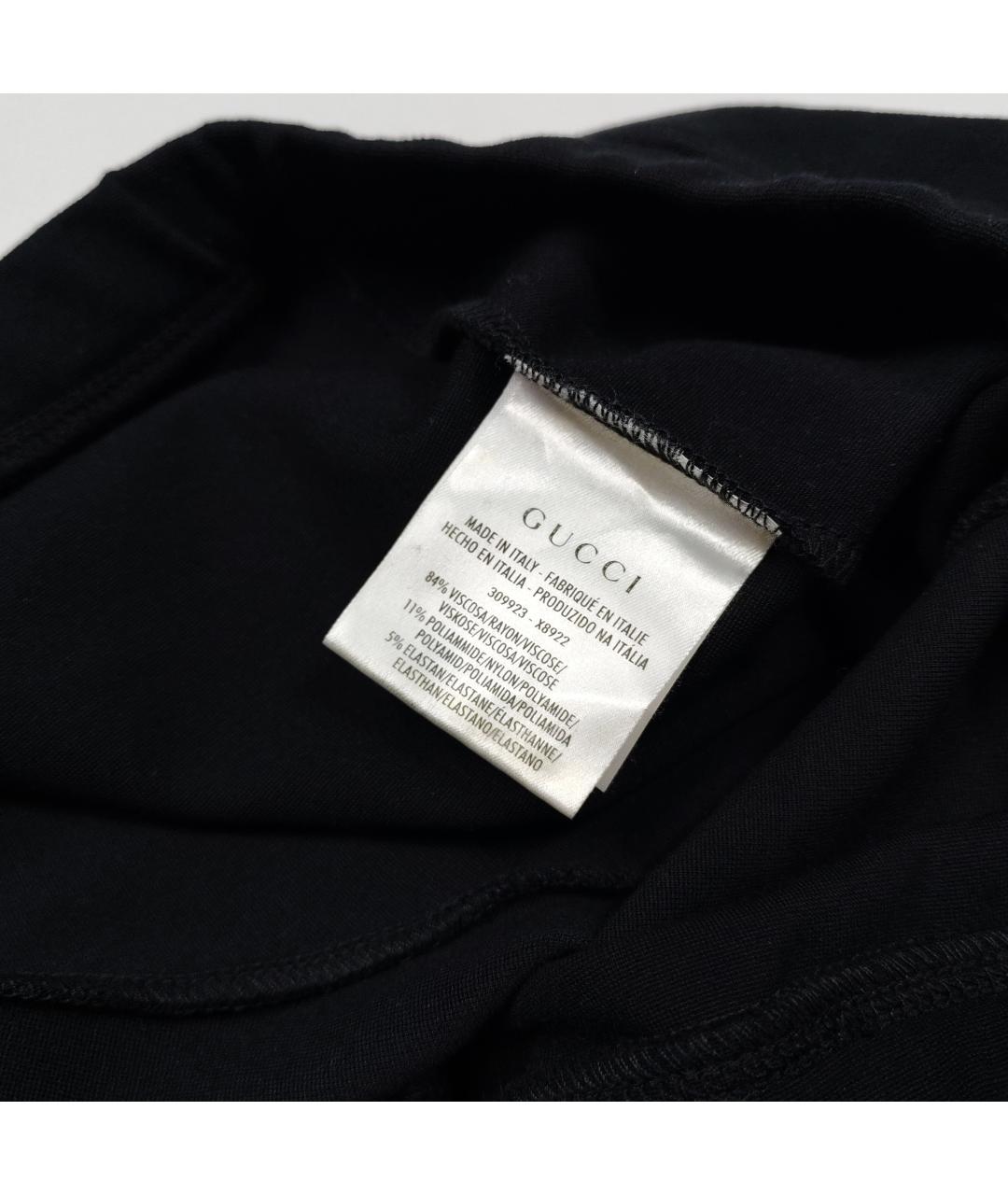 GUCCI Черные вискозные леггинсы и велосипедки, фото 6