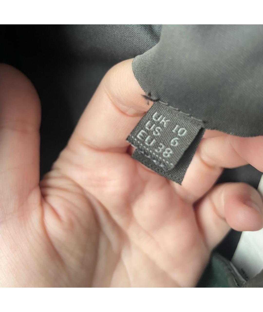 MUUBAA Зеленая кожаная куртка, фото 4