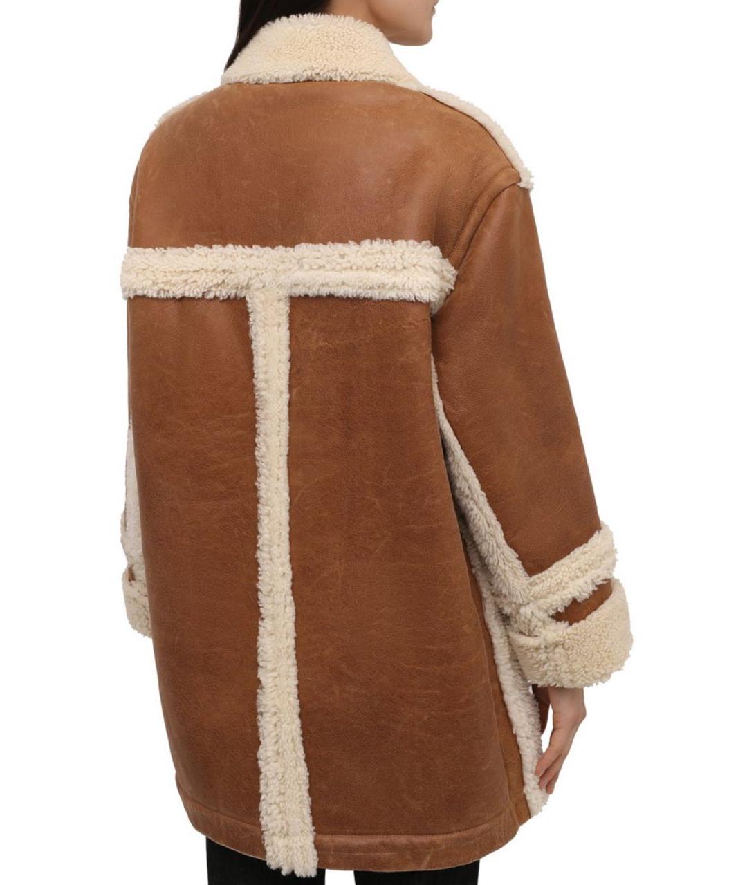 JACQUEMUS Коричневая замшевая дубленка, фото 4