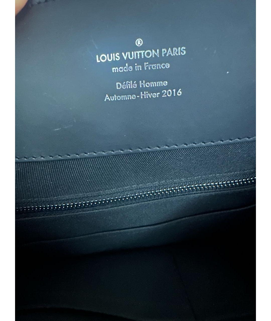 LOUIS VUITTON Серый кожаный рюкзак, фото 4