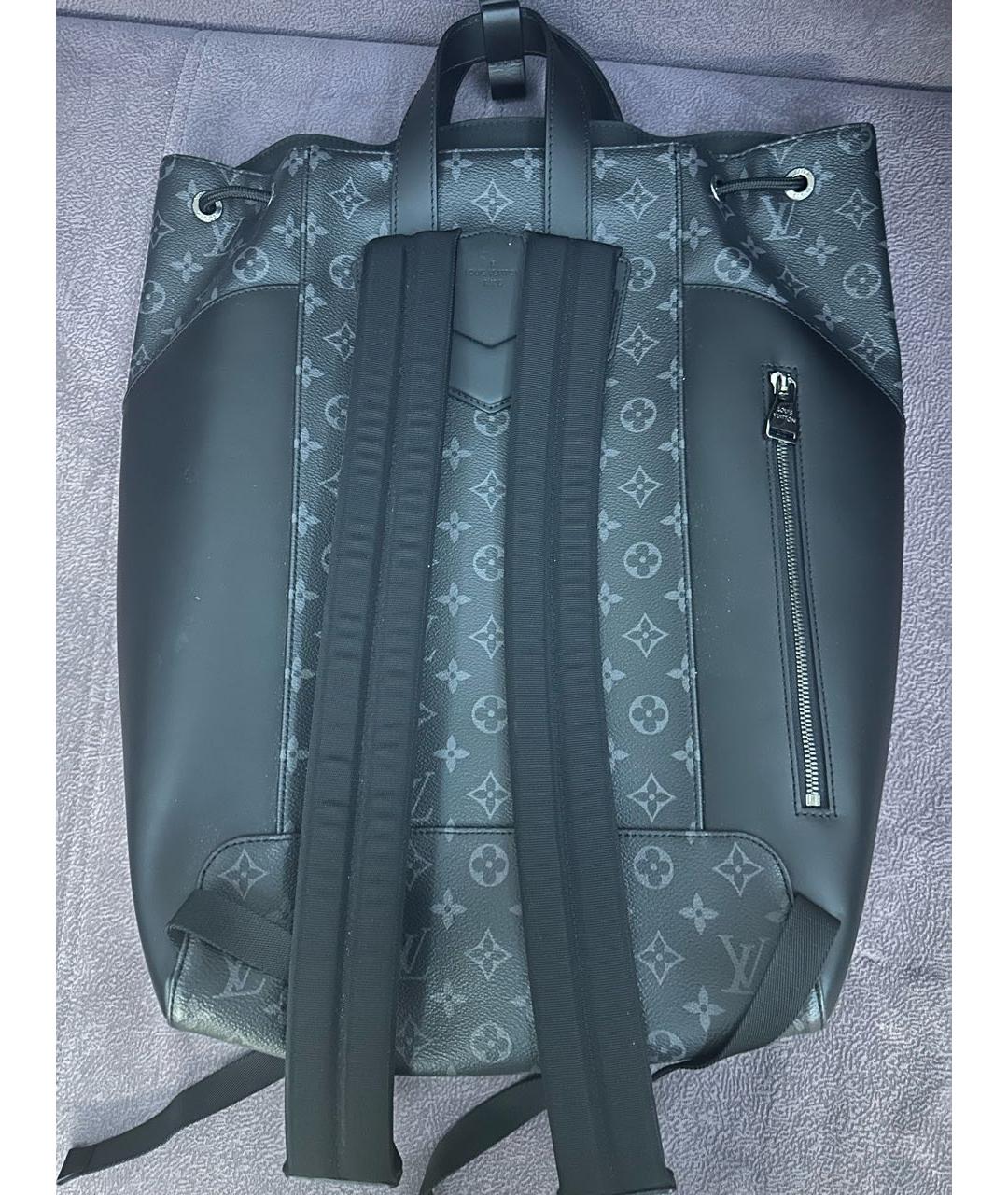 LOUIS VUITTON Серый кожаный рюкзак, фото 2