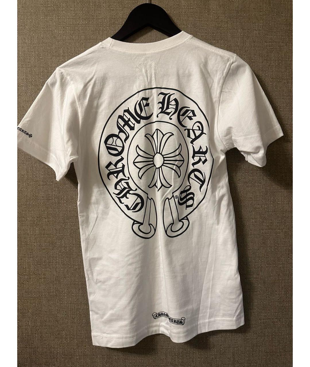 CHROME HEARTS Белая хлопковая футболка, фото 4