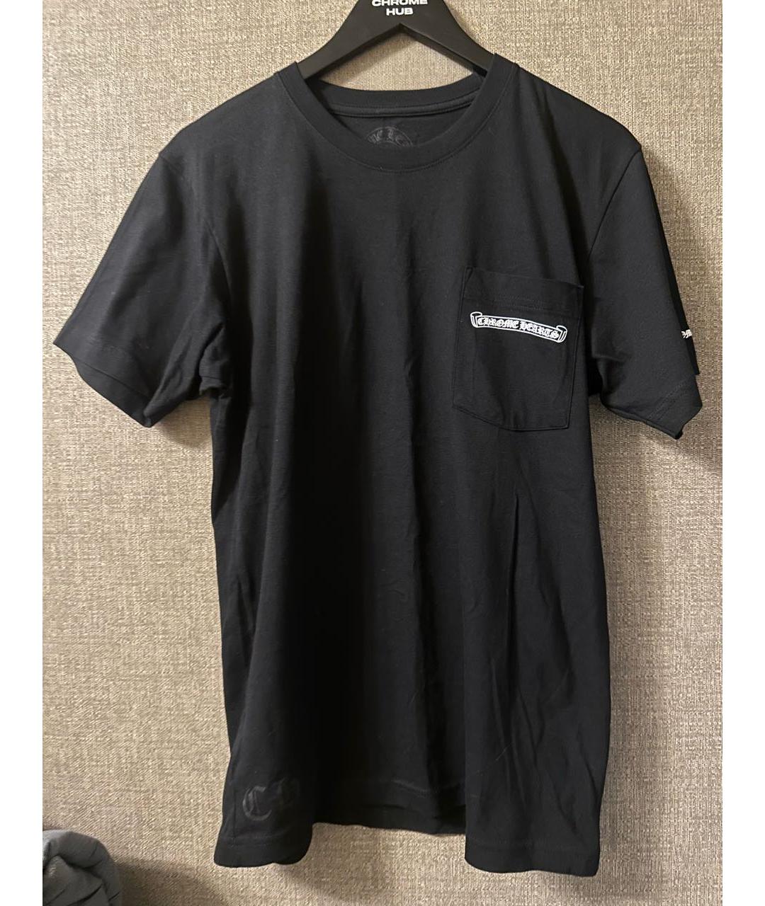 CHROME HEARTS Черная хлопковая футболка, фото 3