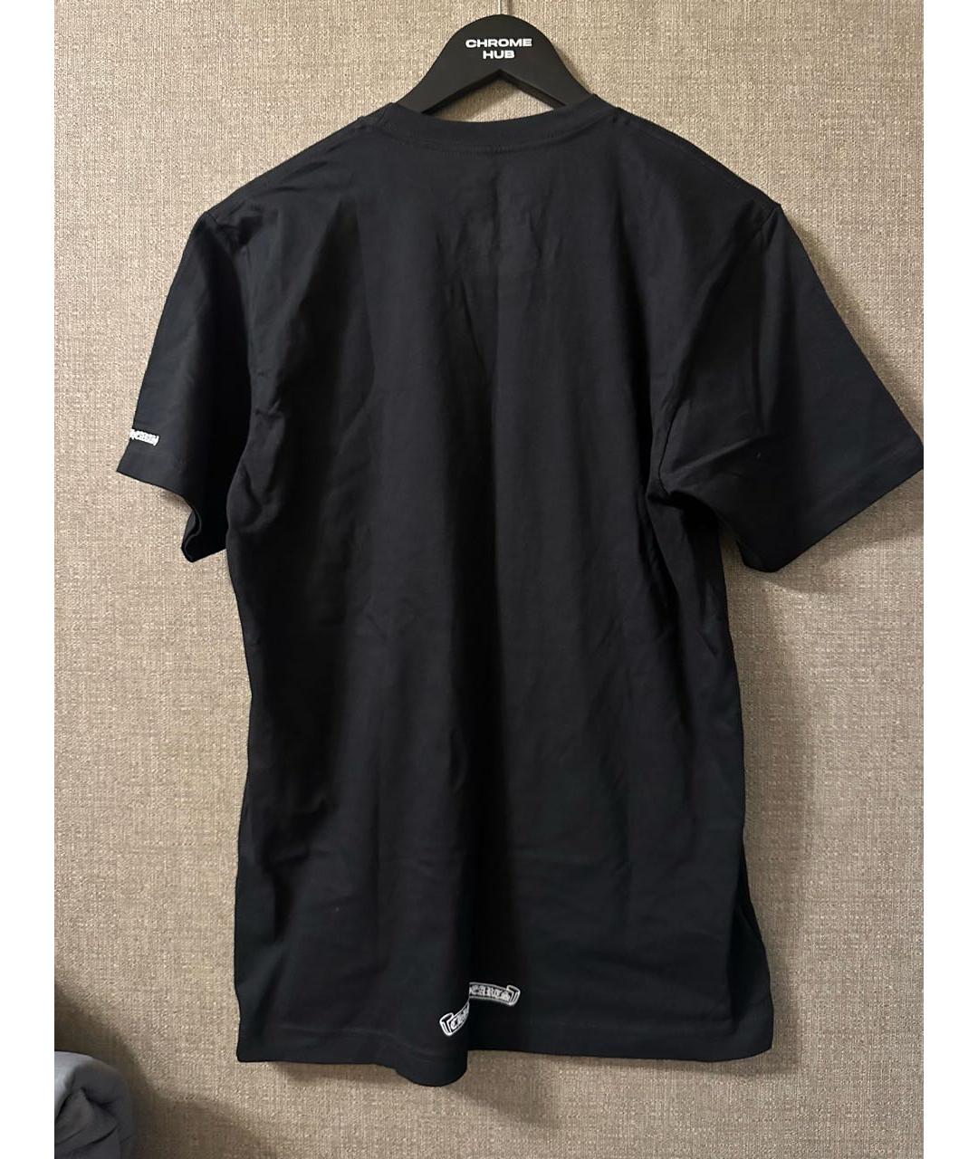 CHROME HEARTS Черная хлопковая футболка, фото 4