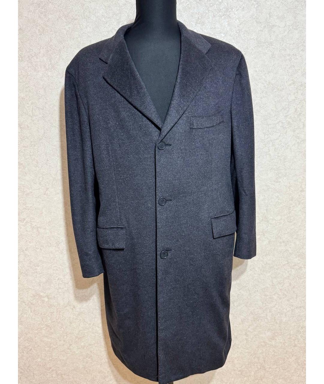 KITON Черное кашемировое пальто, фото 2