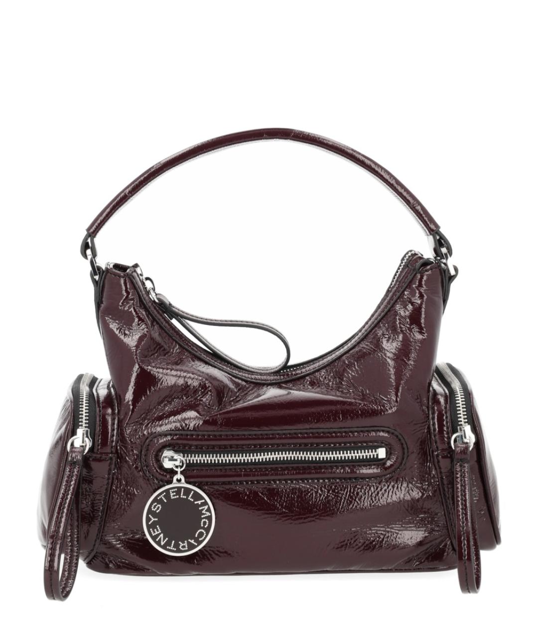 STELLA MCCARTNEY Бордовая хлопковая сумка через плечо, фото 2