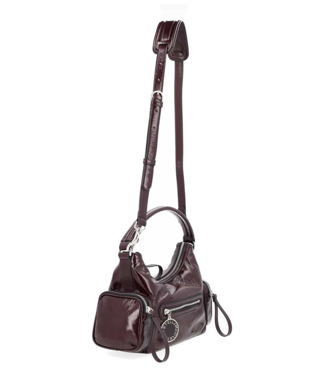 STELLA MCCARTNEY Бордовая хлопковая сумка через плечо, фото 3