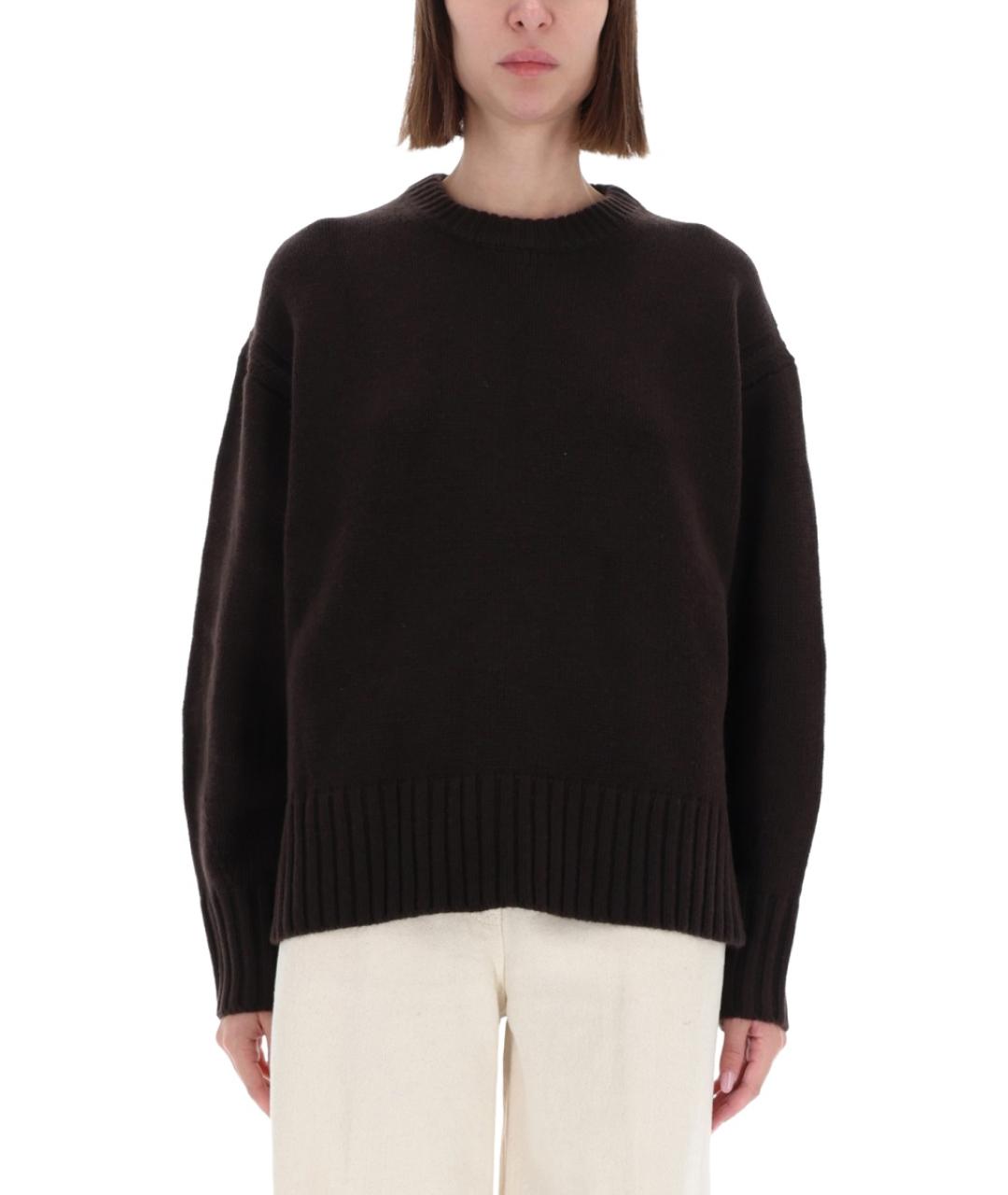 GUEST IN RESIDENCE Коричневый кашемировый джемпер / свитер, фото 5