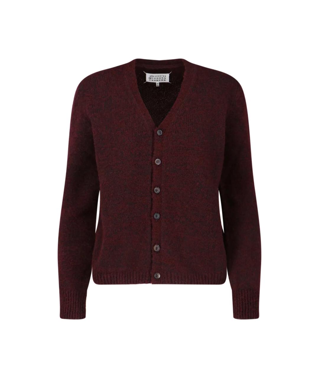 MAISON MARGIELA Бордовый шерстяной джемпер / свитер, фото 1