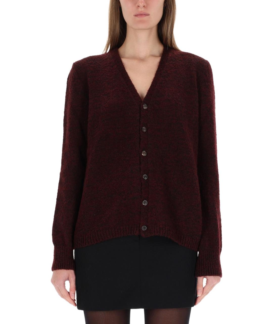 MAISON MARGIELA Бордовый шерстяной джемпер / свитер, фото 2