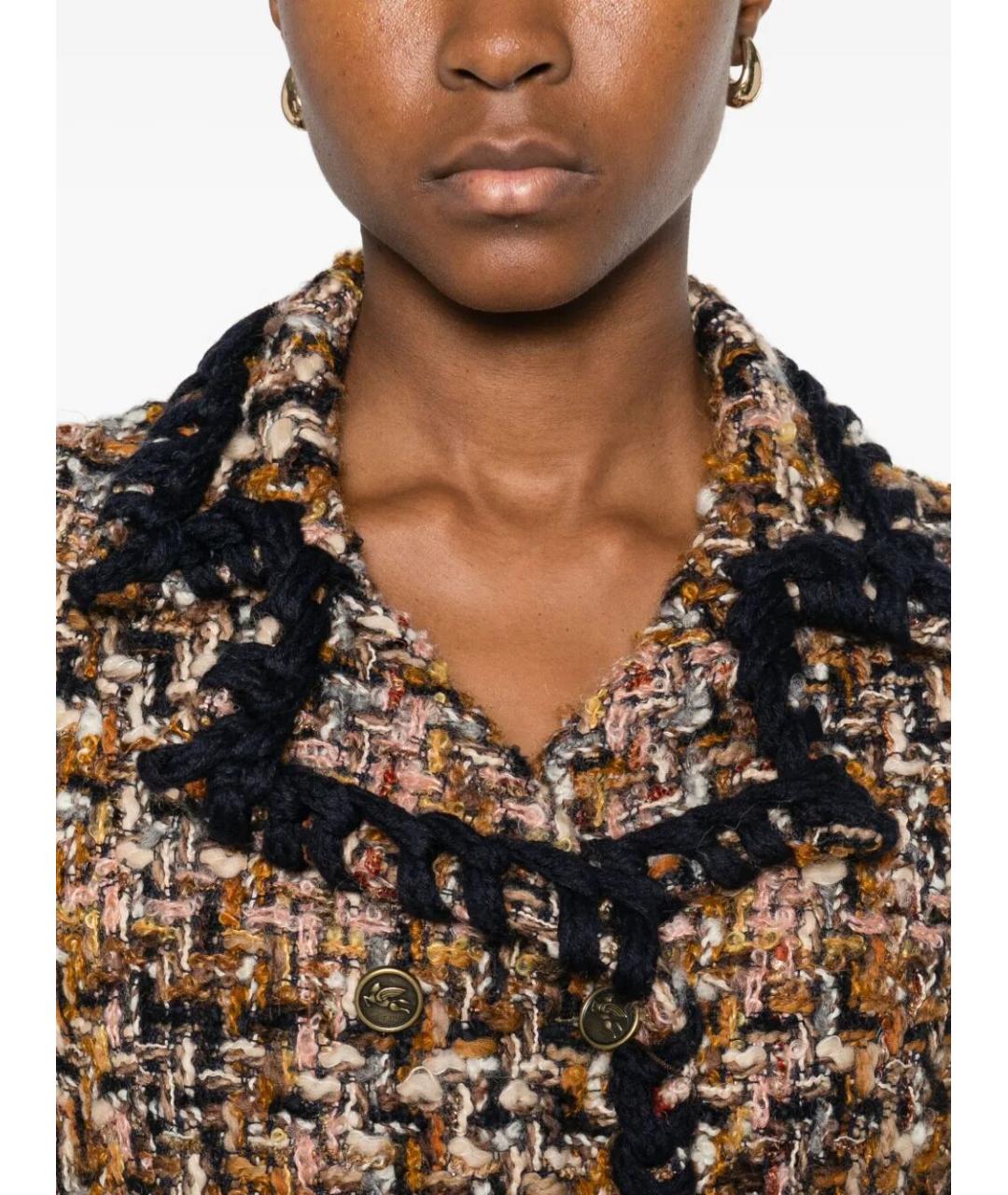 ETRO Мульти шерстяной жакет/пиджак, фото 4