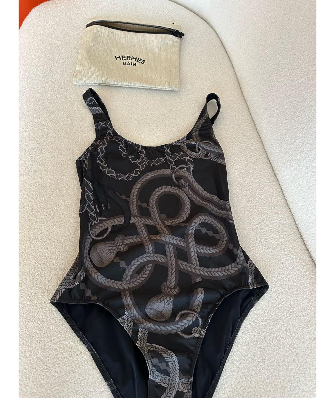 HERMES Черный купальник, фото 2