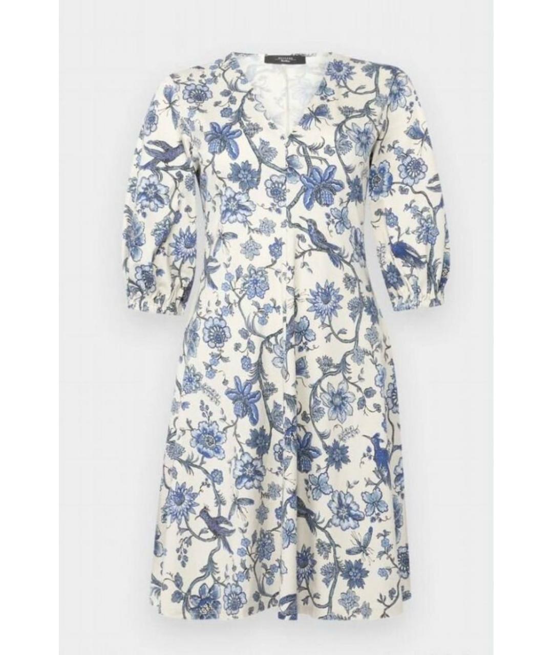 WEEKEND MAX MARA Мульти хлопковое повседневное платье, фото 9