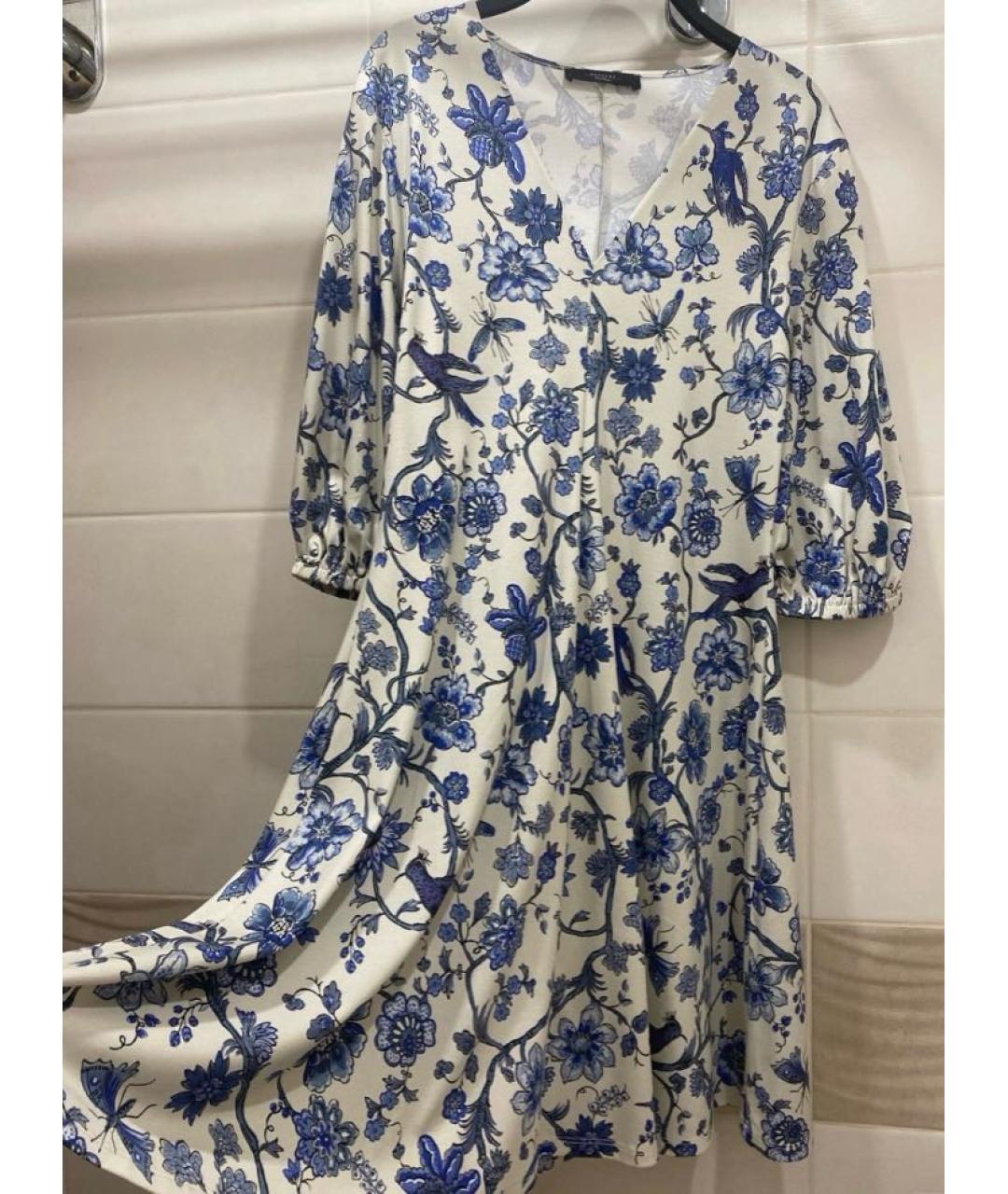 WEEKEND MAX MARA Мульти хлопковое повседневное платье, фото 4