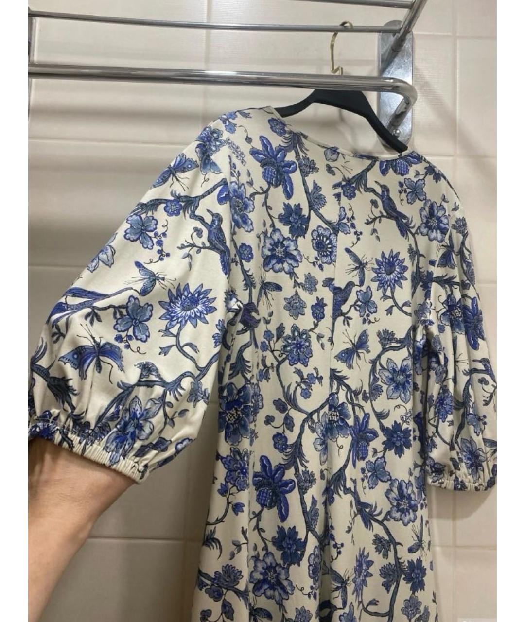 WEEKEND MAX MARA Мульти хлопковое повседневное платье, фото 7