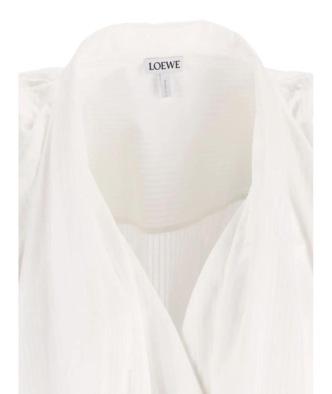 LOEWE Белое хлопковое повседневное платье, фото 4