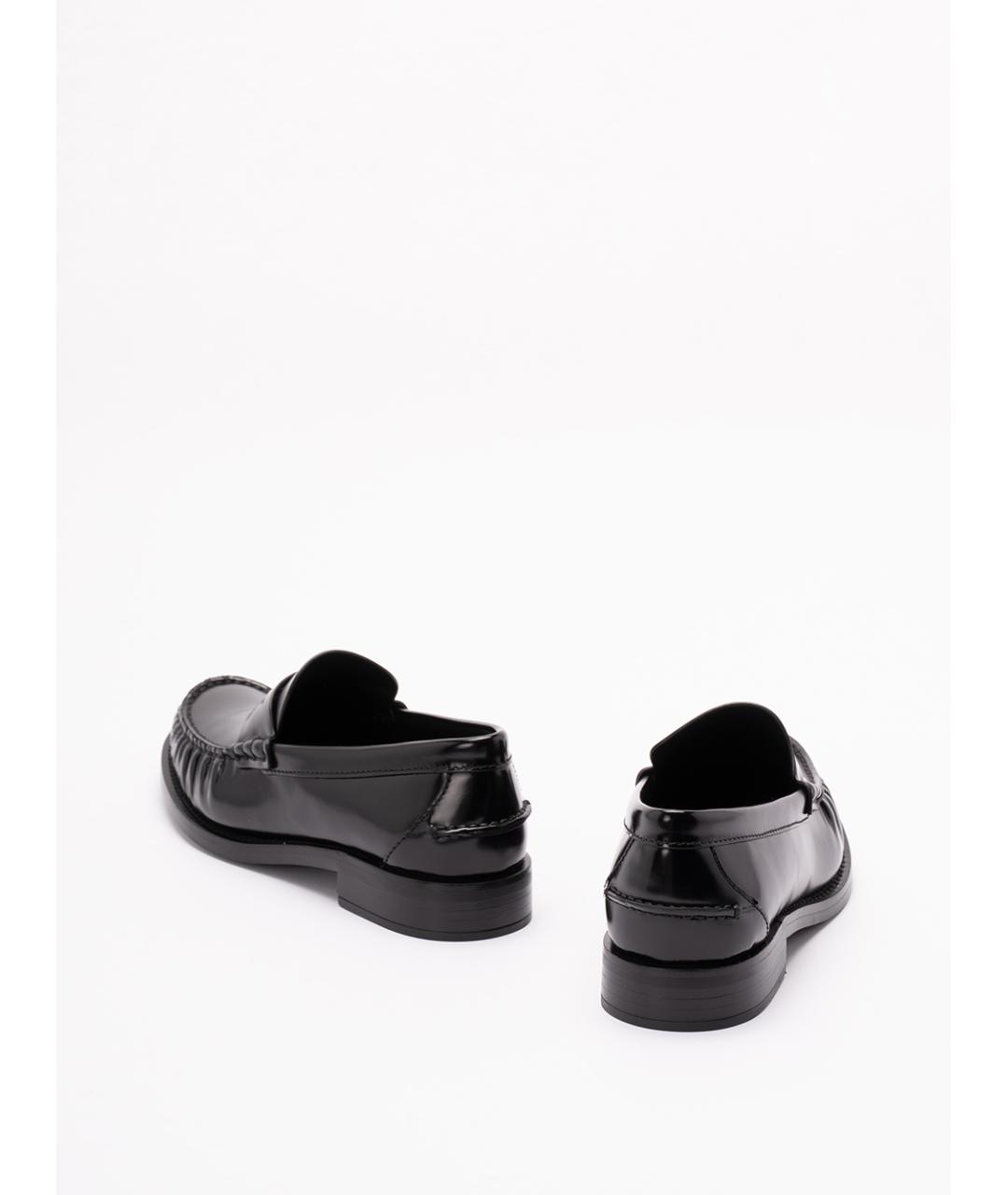 PRADA Черные кожаные лоферы, фото 3