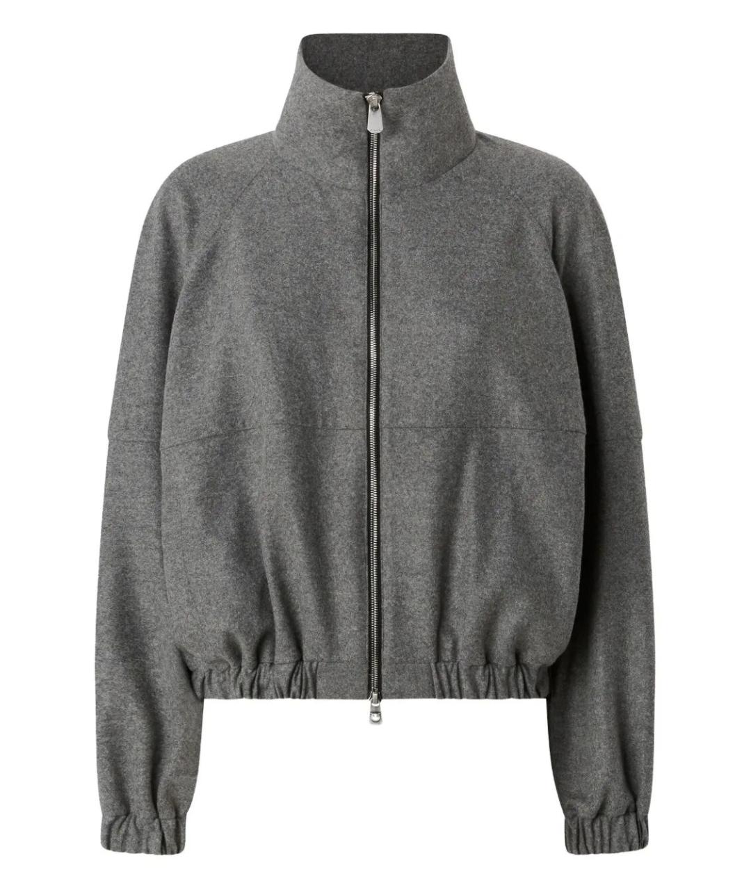 PINKO Антрацитовая полиэстеровая куртка, фото 1