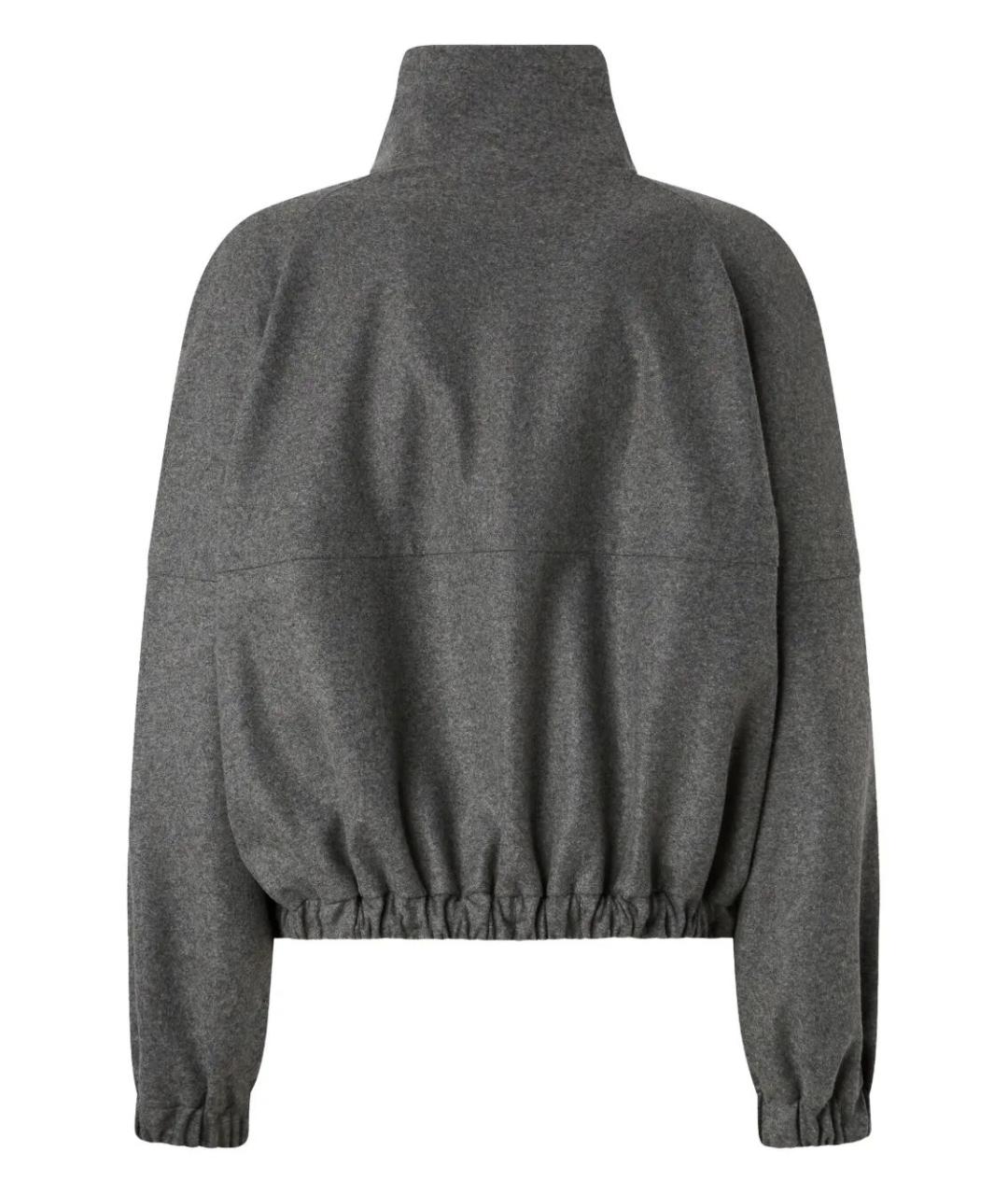 PINKO Антрацитовая полиэстеровая куртка, фото 2