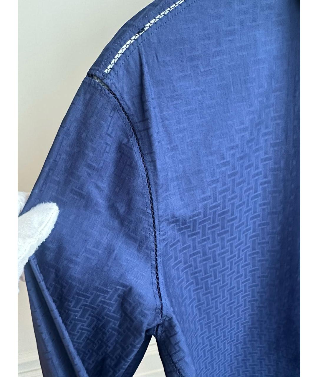 HERMES Синяя рубашка, фото 3