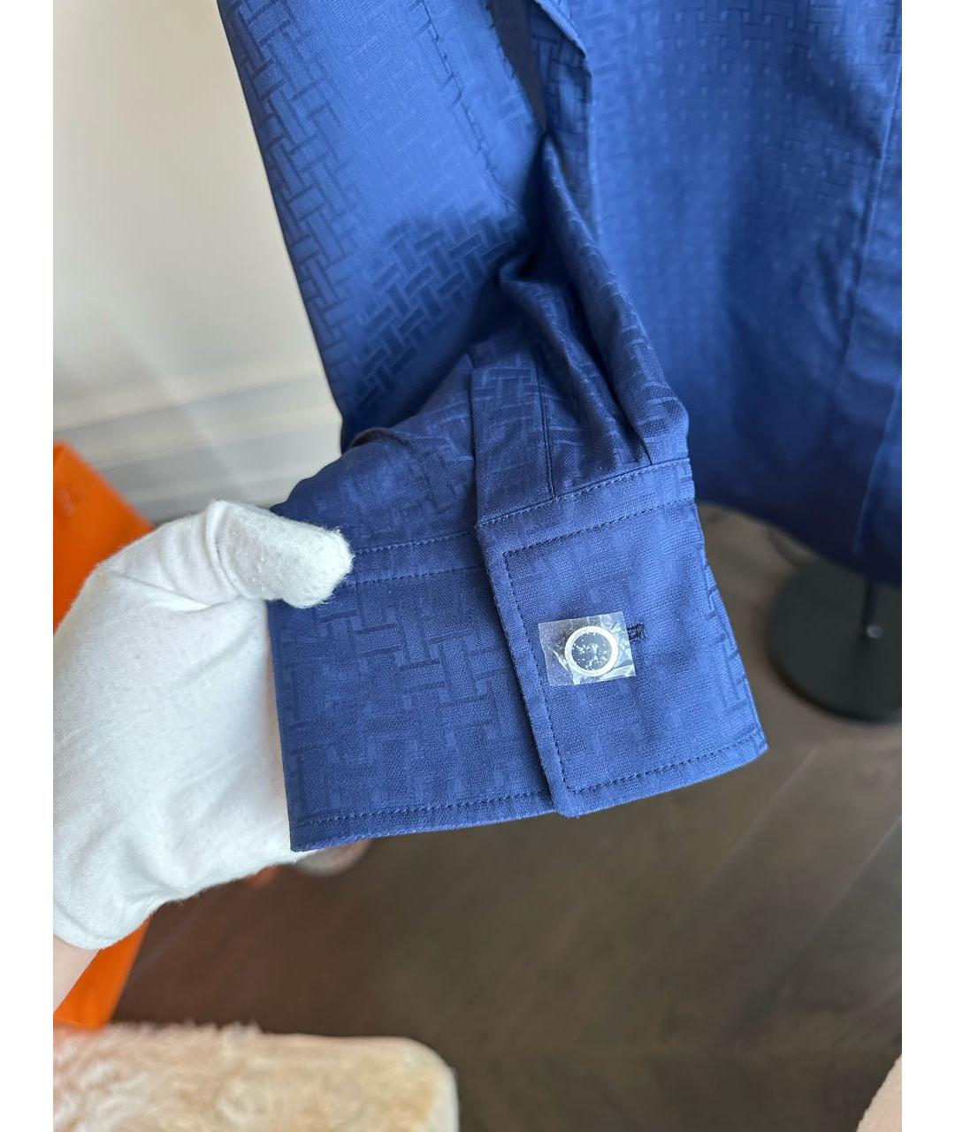 HERMES Синяя рубашка, фото 2