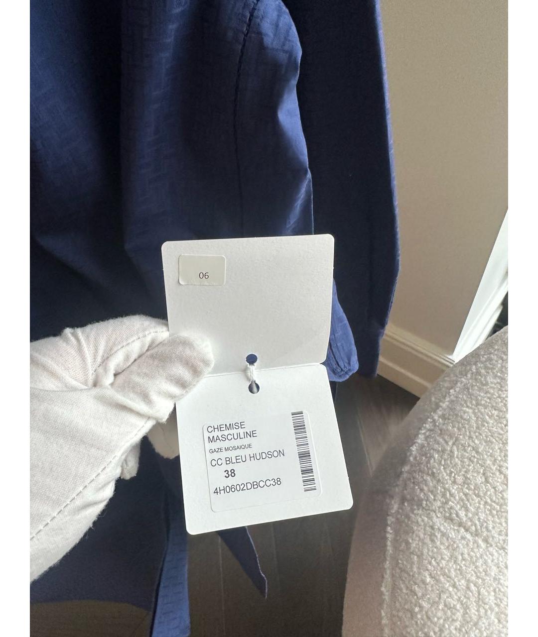 HERMES Синяя рубашка, фото 5