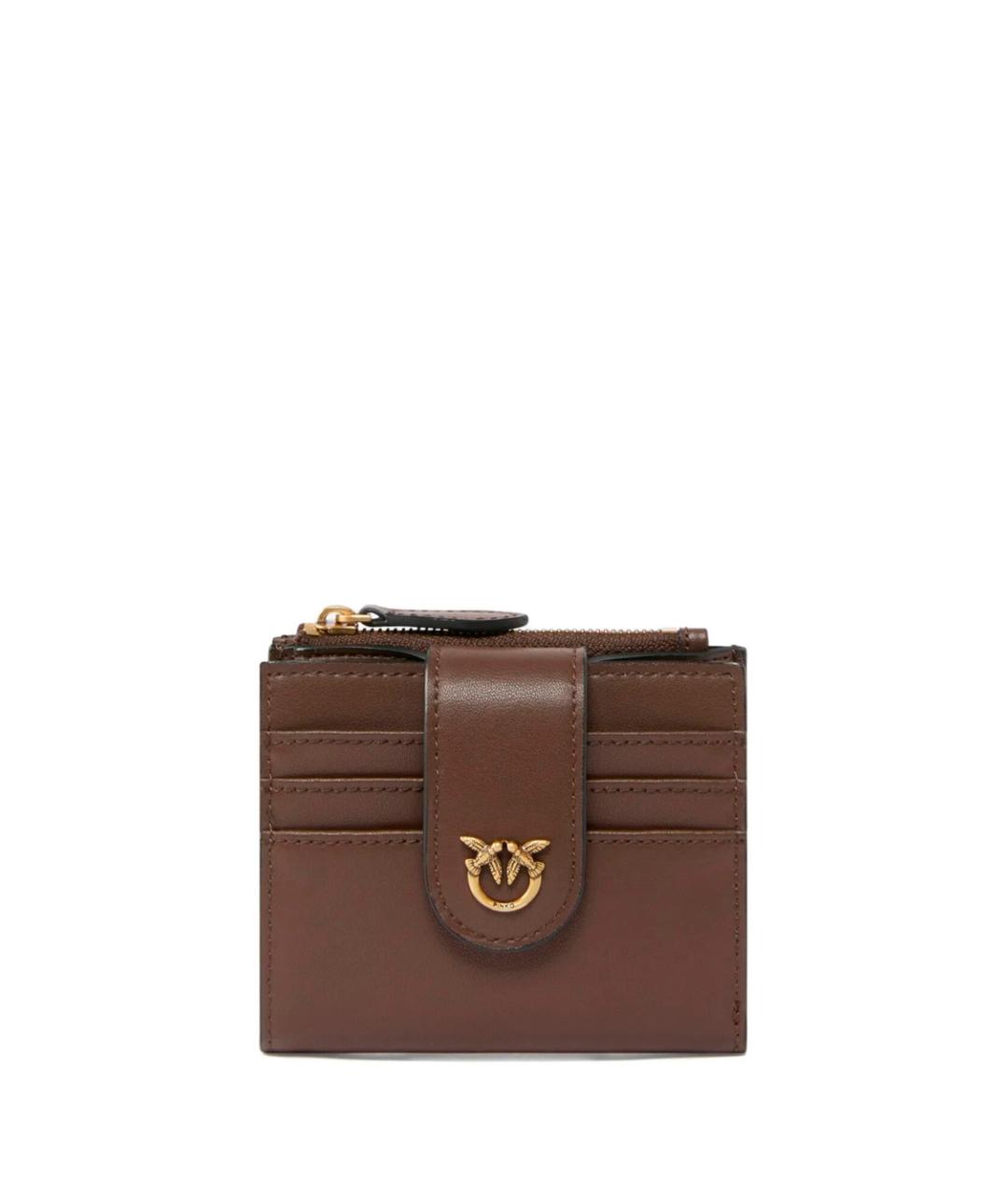 PINKO Коричневый кожаный кошелек, фото 1