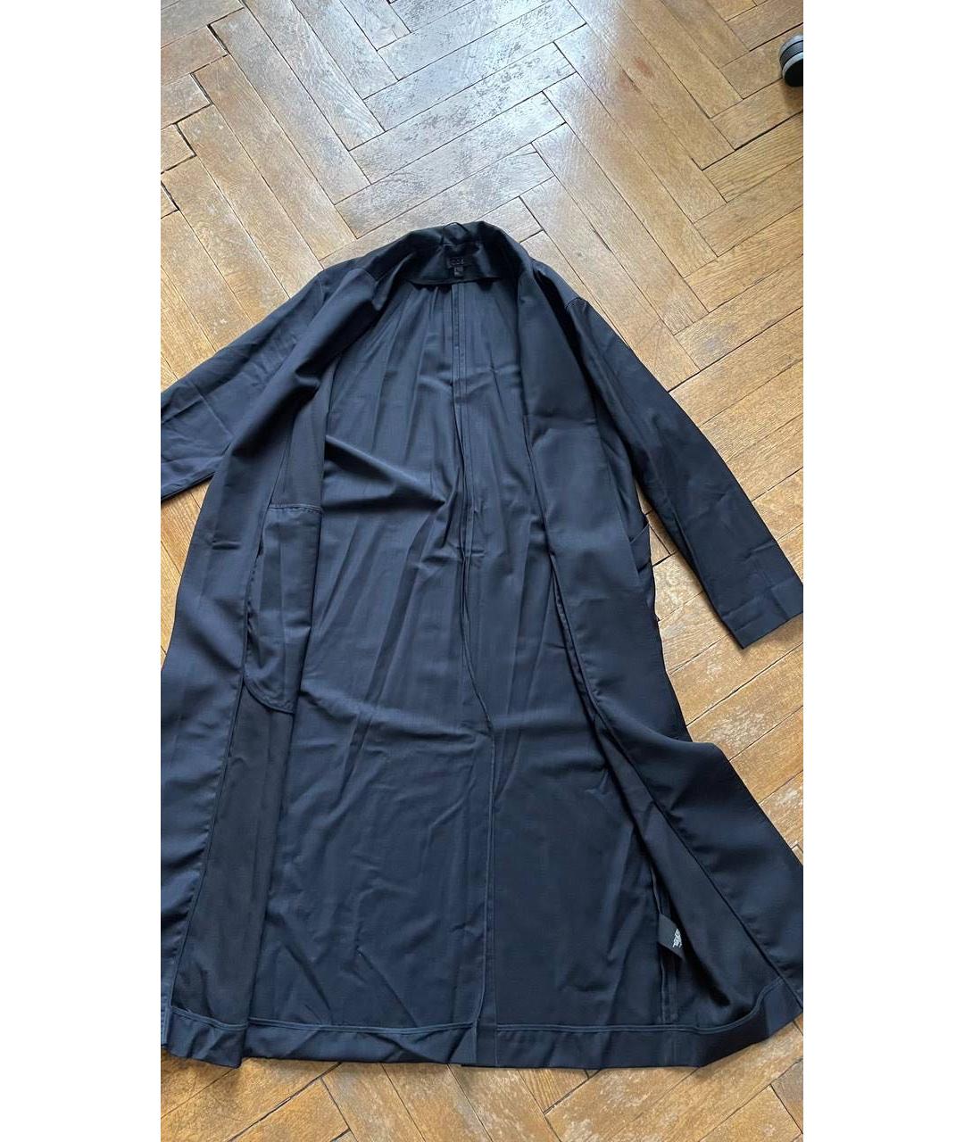 COS Темно-синий шерстяной тренч/плащ, фото 5