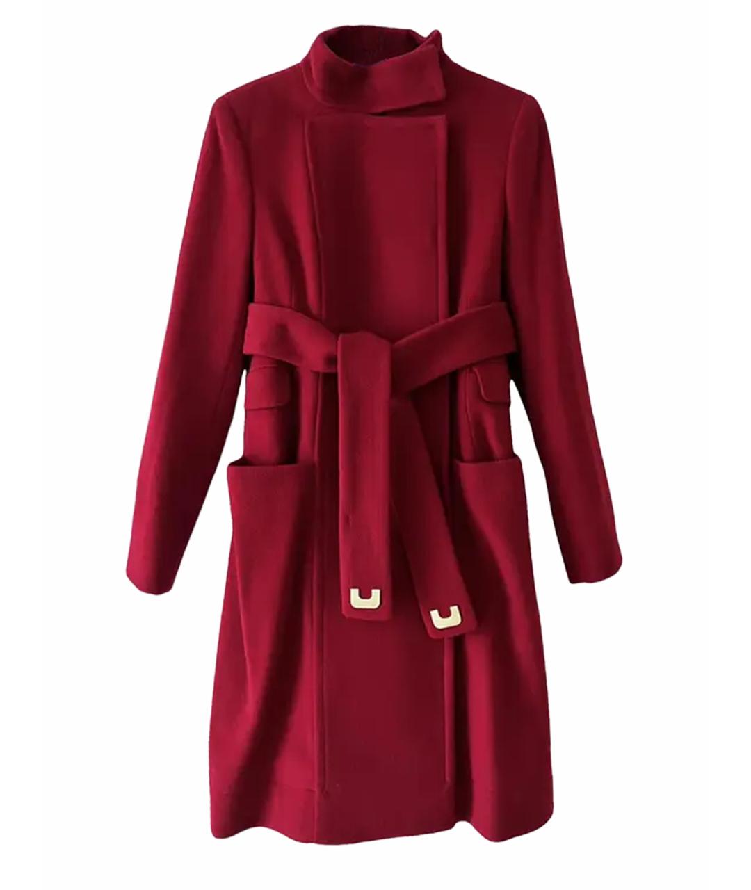 DIANE VON FURSTENBERG Красное шерстяное пальто, фото 1