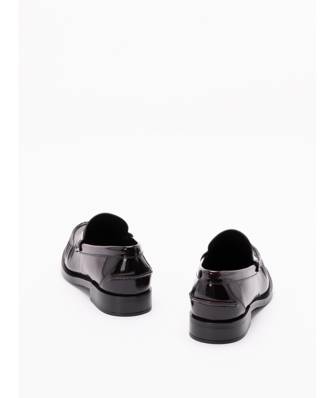 PRADA Бордовые кожаные лоферы, фото 3