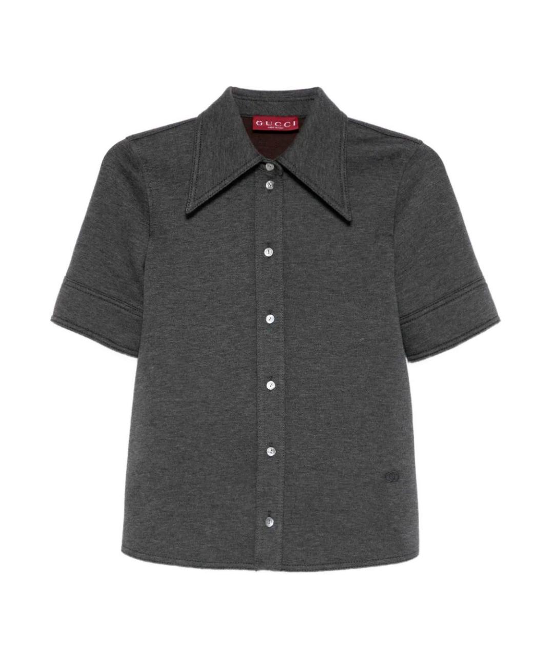 GUCCI Серая шерстяная рубашка, фото 1