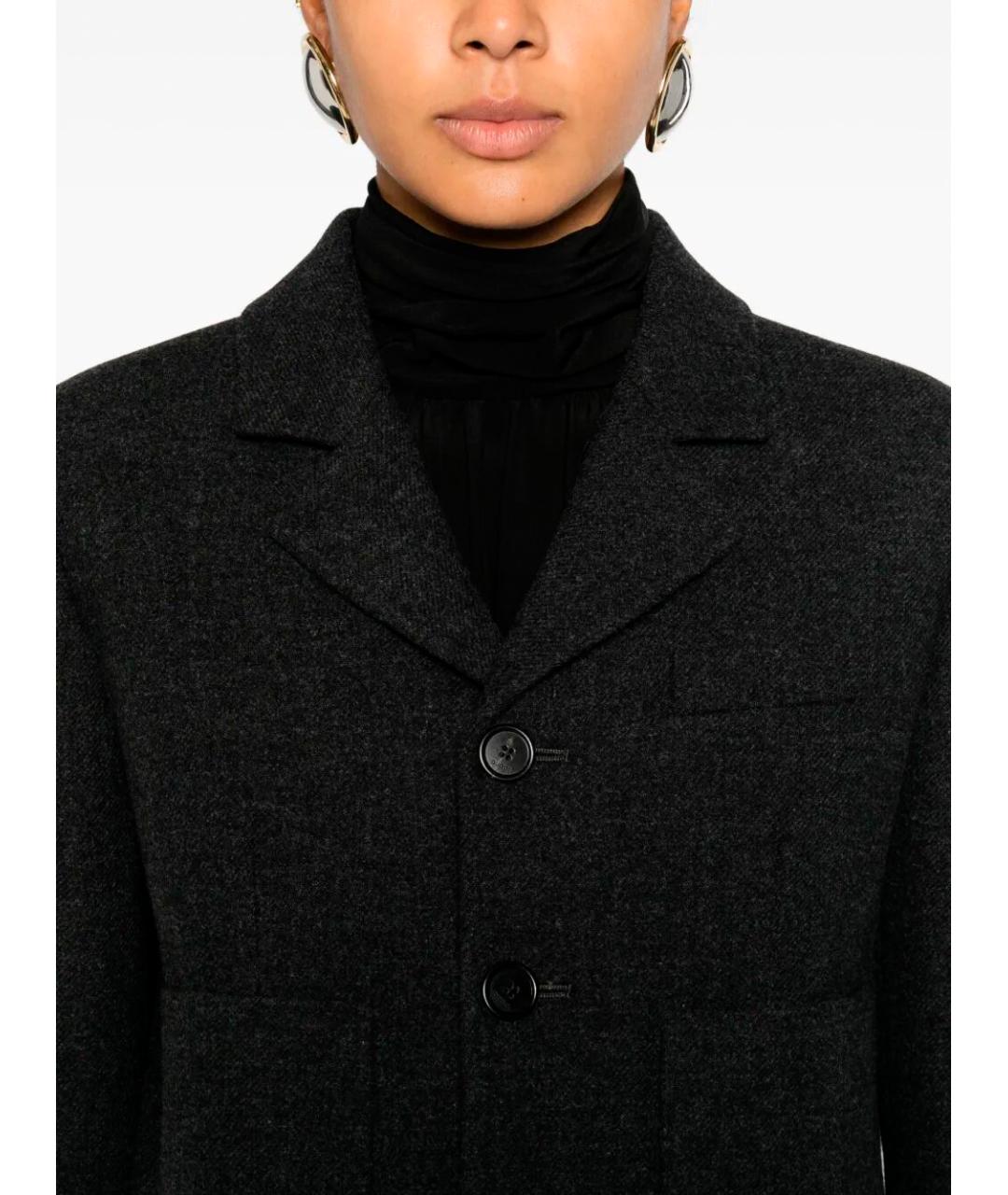 GUCCI Черный шерстяной жакет/пиджак, фото 3