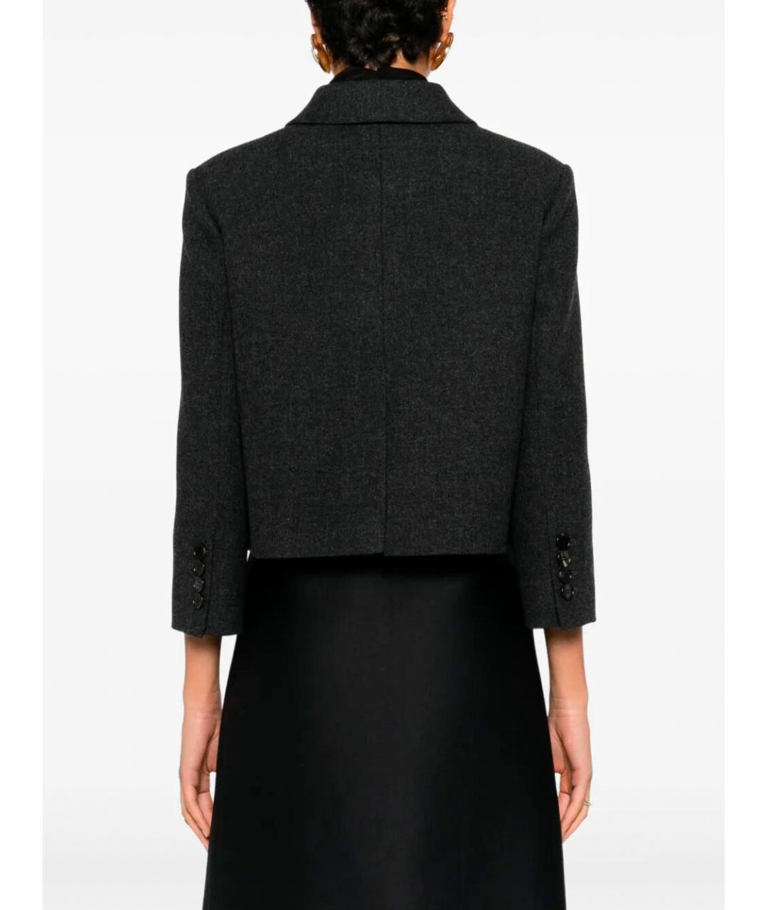 GUCCI Черный шерстяной жакет/пиджак, фото 4
