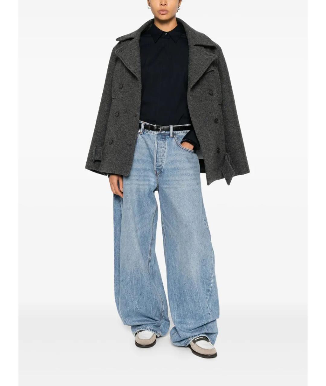 BRUNELLO CUCINELLI Темно-синяя хлопко-эластановая рубашка, фото 2