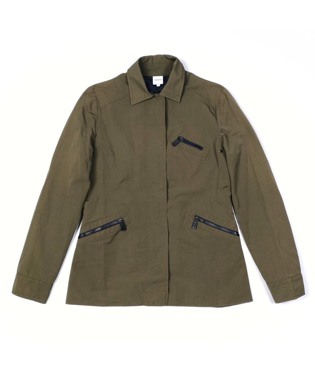 ASPESI Хаки хлопковая куртка, фото 1