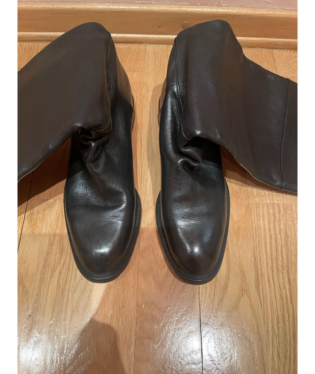 DOLCE&GABBANA Черные кожаные сапоги, фото 3