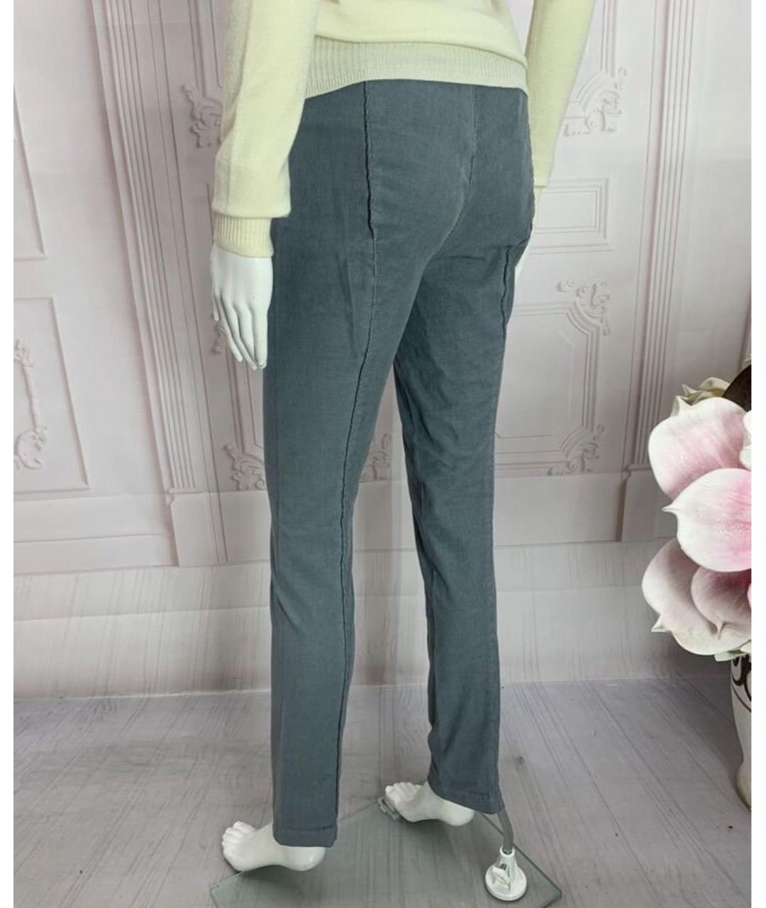 NUDE Серые хлопко-эластановые леггинсы и велосипедки, фото 2