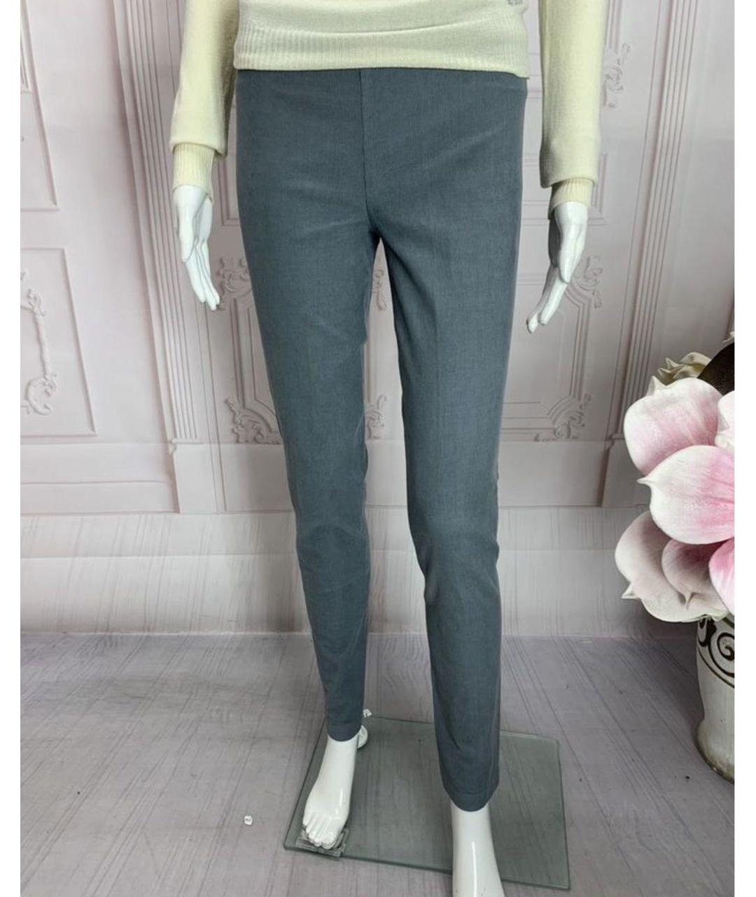 NUDE Серые хлопко-эластановые леггинсы и велосипедки, фото 6