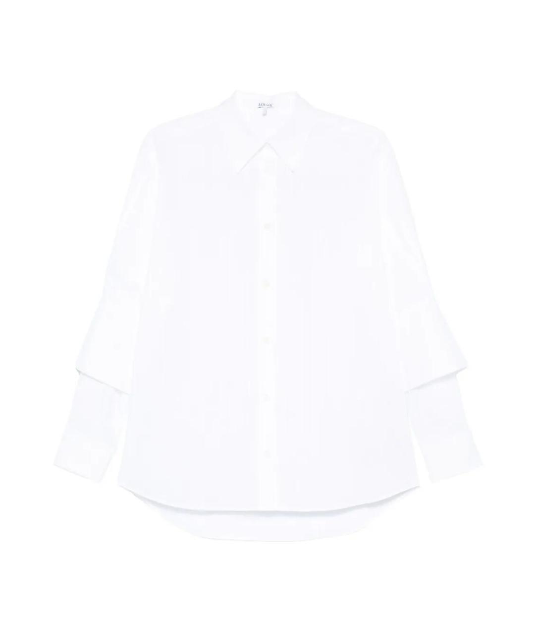 LOEWE Белая хлопковая рубашка, фото 1