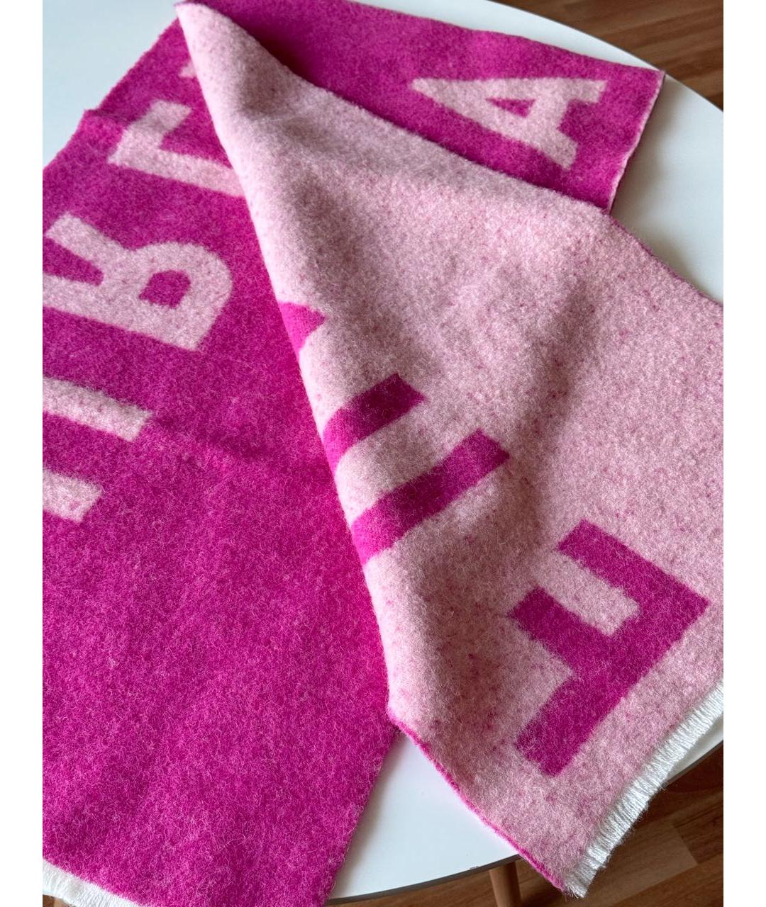 FURLA Фуксия шерстяной шарф, фото 6