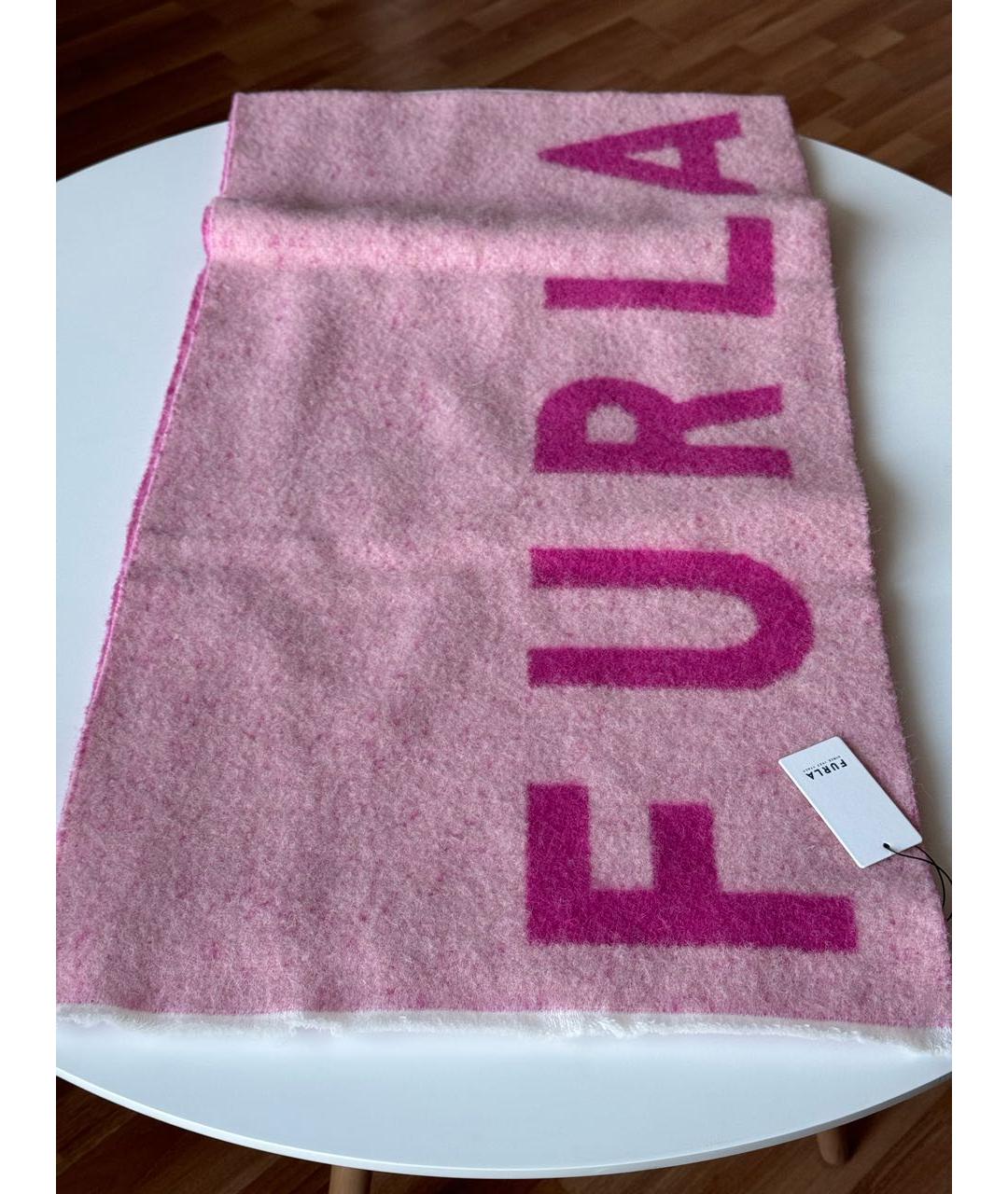 FURLA Фуксия шерстяной шарф, фото 3