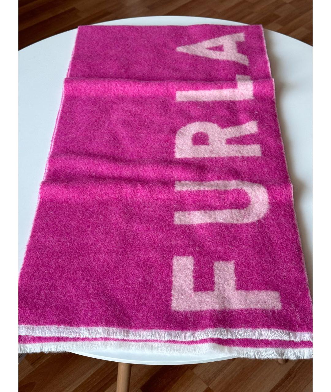 FURLA Фуксия шерстяной шарф, фото 2