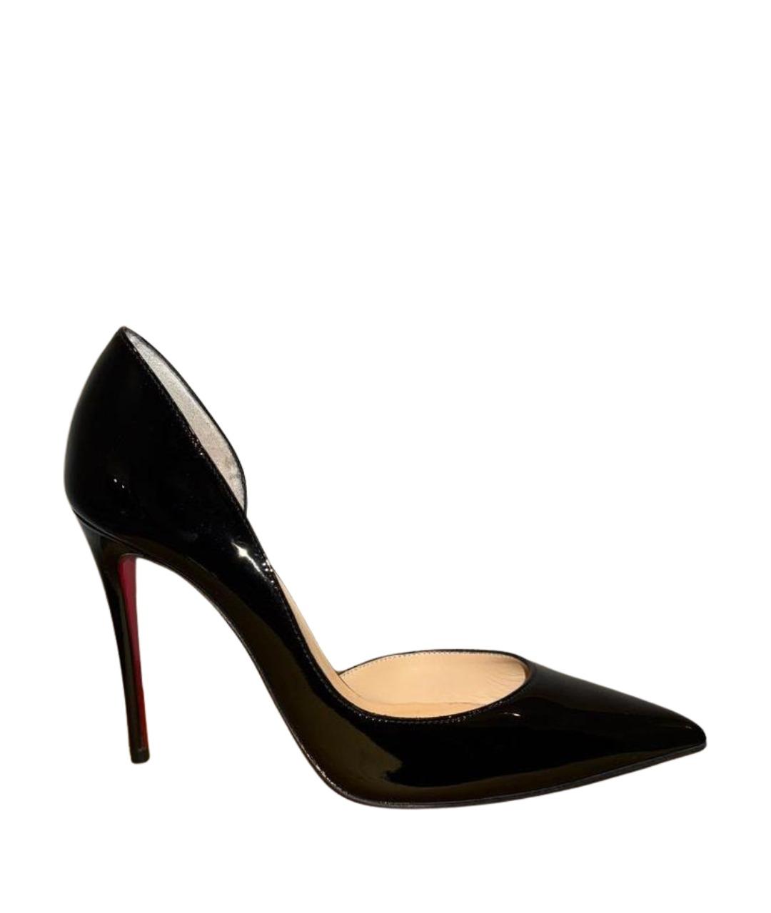 CHRISTIAN LOUBOUTIN Черные туфли из лакированной кожи, фото 1