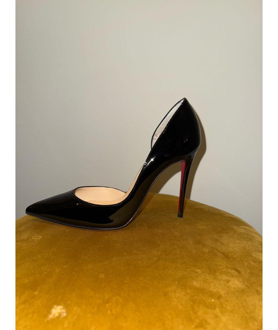 CHRISTIAN LOUBOUTIN Черные туфли из лакированной кожи, фото 8