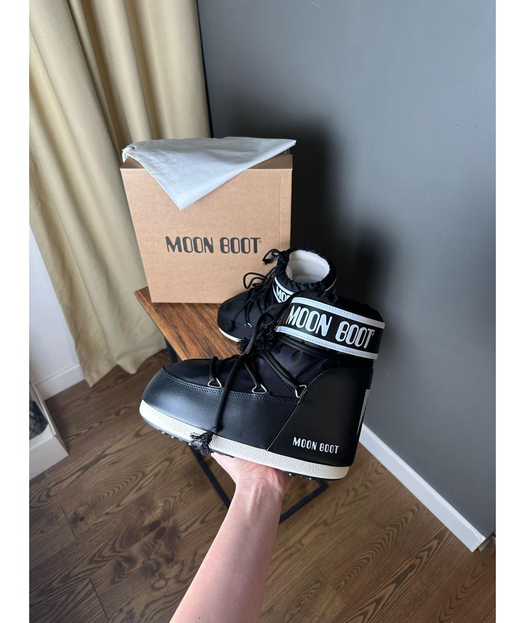 MOON BOOT Черные ботинки, фото 3