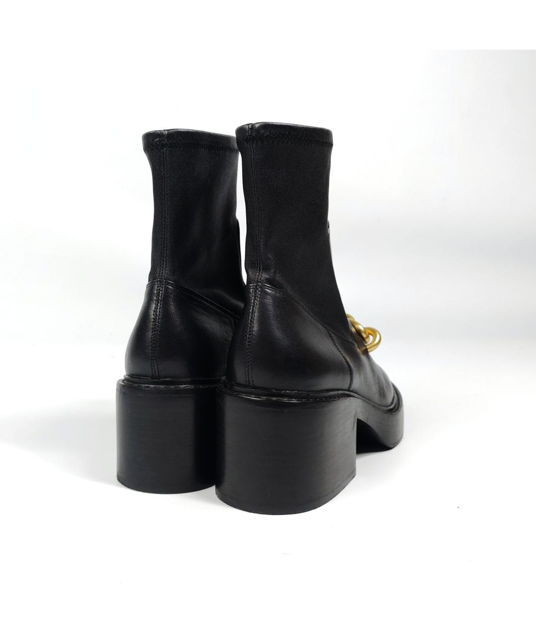 COACH Черные кожаные ботильоны, фото 4