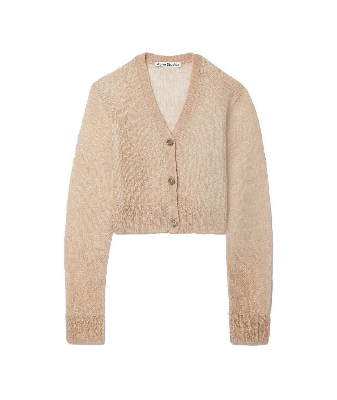 ACNE STUDIOS Бежевый шерстяной кардиган, фото 1