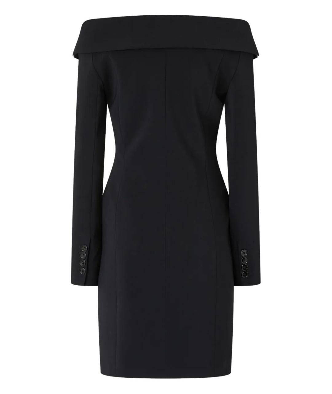 PINKO Черное полиэстеровое вечернее платье, фото 2