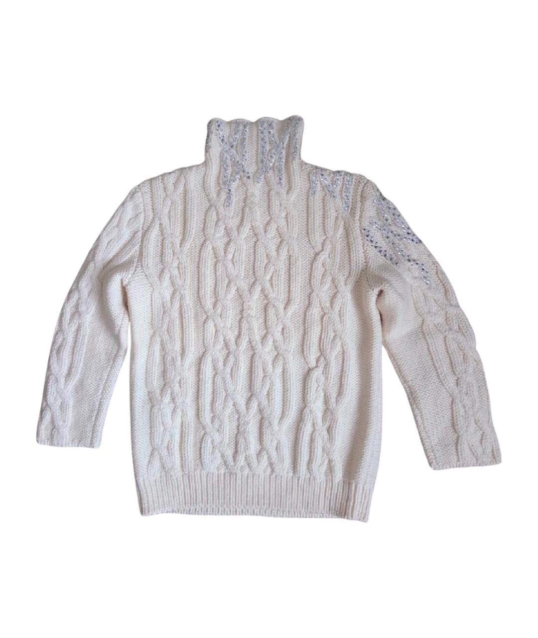 ERMANNO SCERVINO Белый шерстяной джемпер / свитер, фото 1